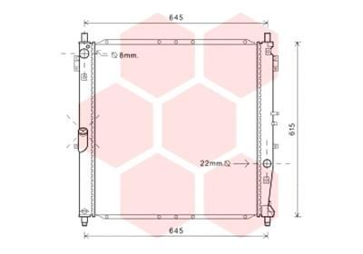 VAN WEZEL Radiaator,mootorijahutus 81002120